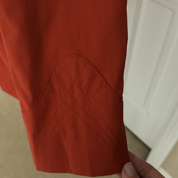 Women’s lined burnt orange trench coat - Picture 3 of 5